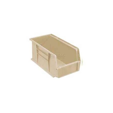 Quantum Storage Systems Hang & Stack Storage Bin, Plastic, Beige, 12 PK QUS230IV**